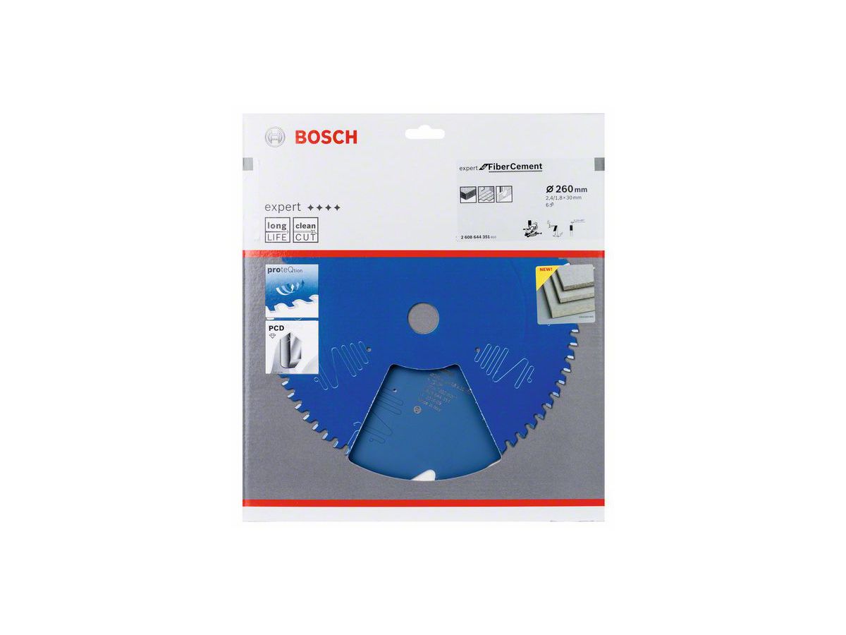 BOSCH Kreissägeblatt Expert for Fiber Cement 260x30x2,4/1,8 mm, 6 Z