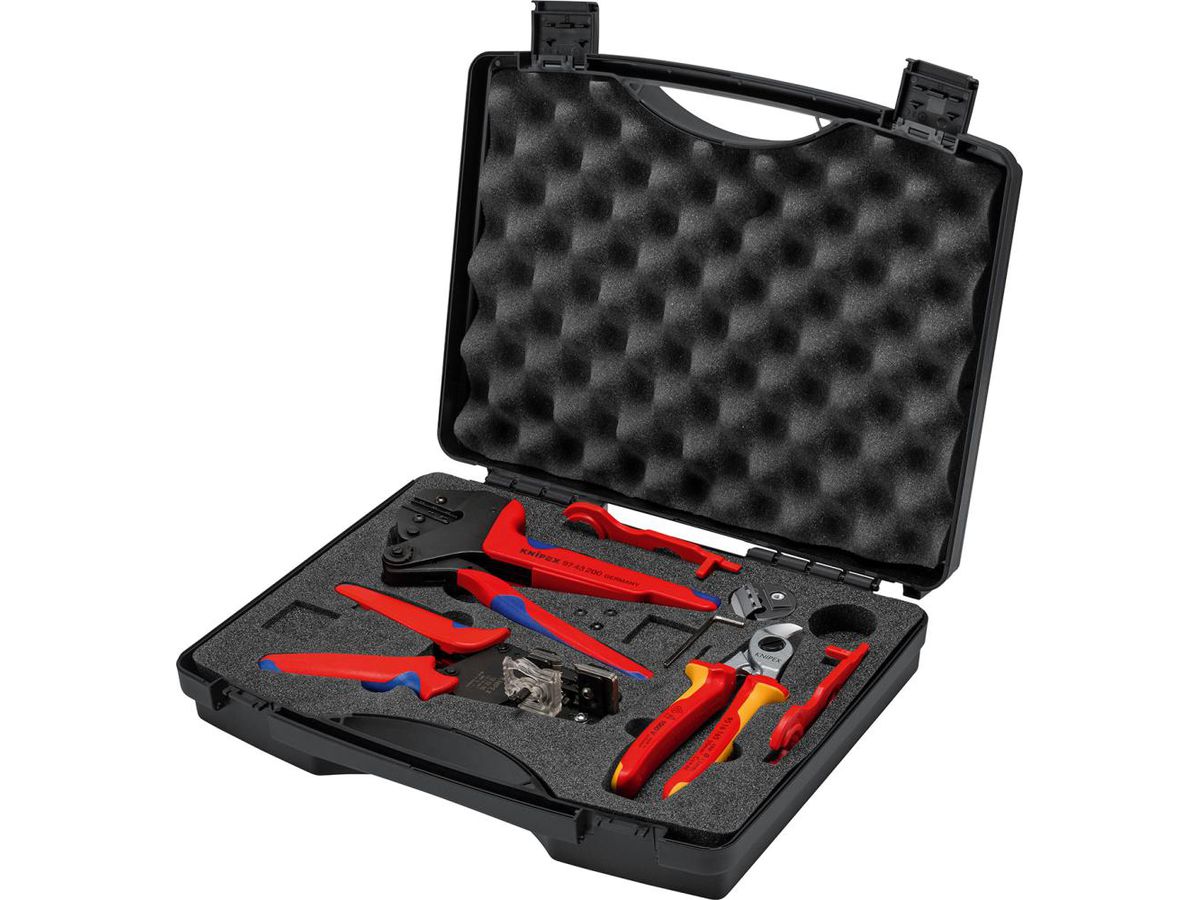 KNIPEX Werkzeugkoffer f.Photovoltaik MC4 979104V02 4,0-10mm²