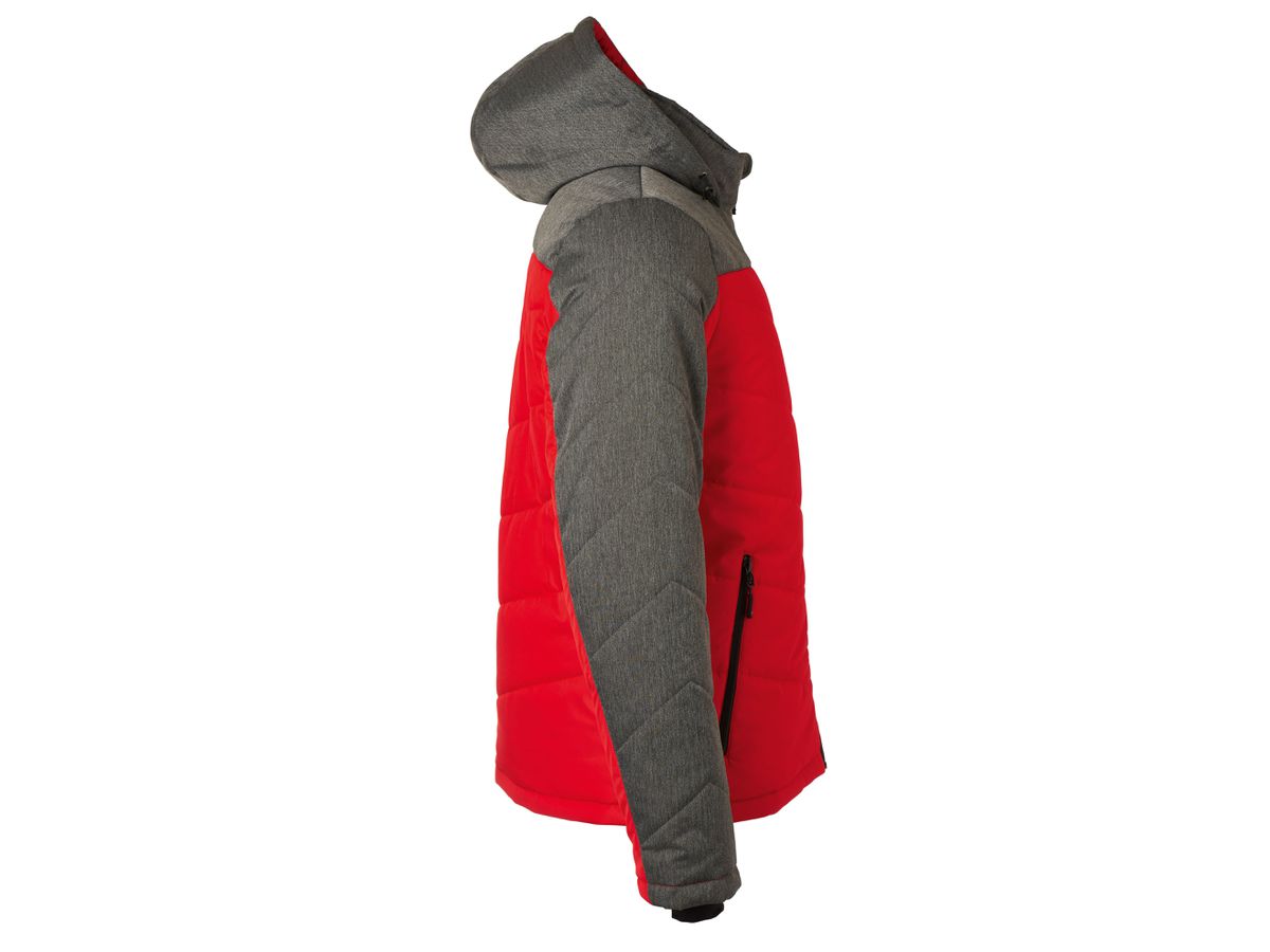 JN Men's Winter Jacket JN1134 red/anthracite-melange, Größe 3XL