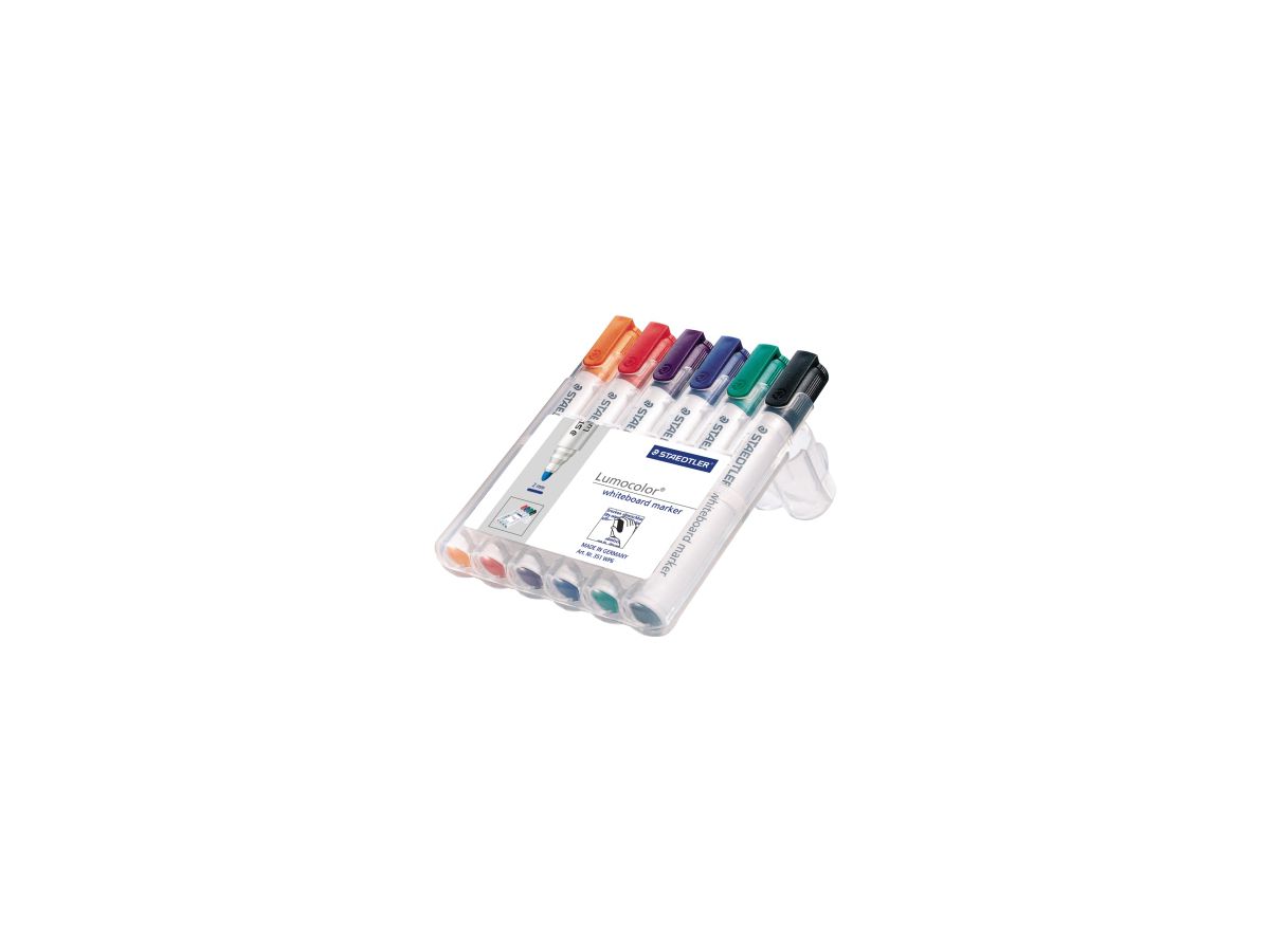STAEDTLER Whiteboardmarker Lumocolor 351 WP6 sort. 6 St./Pack.