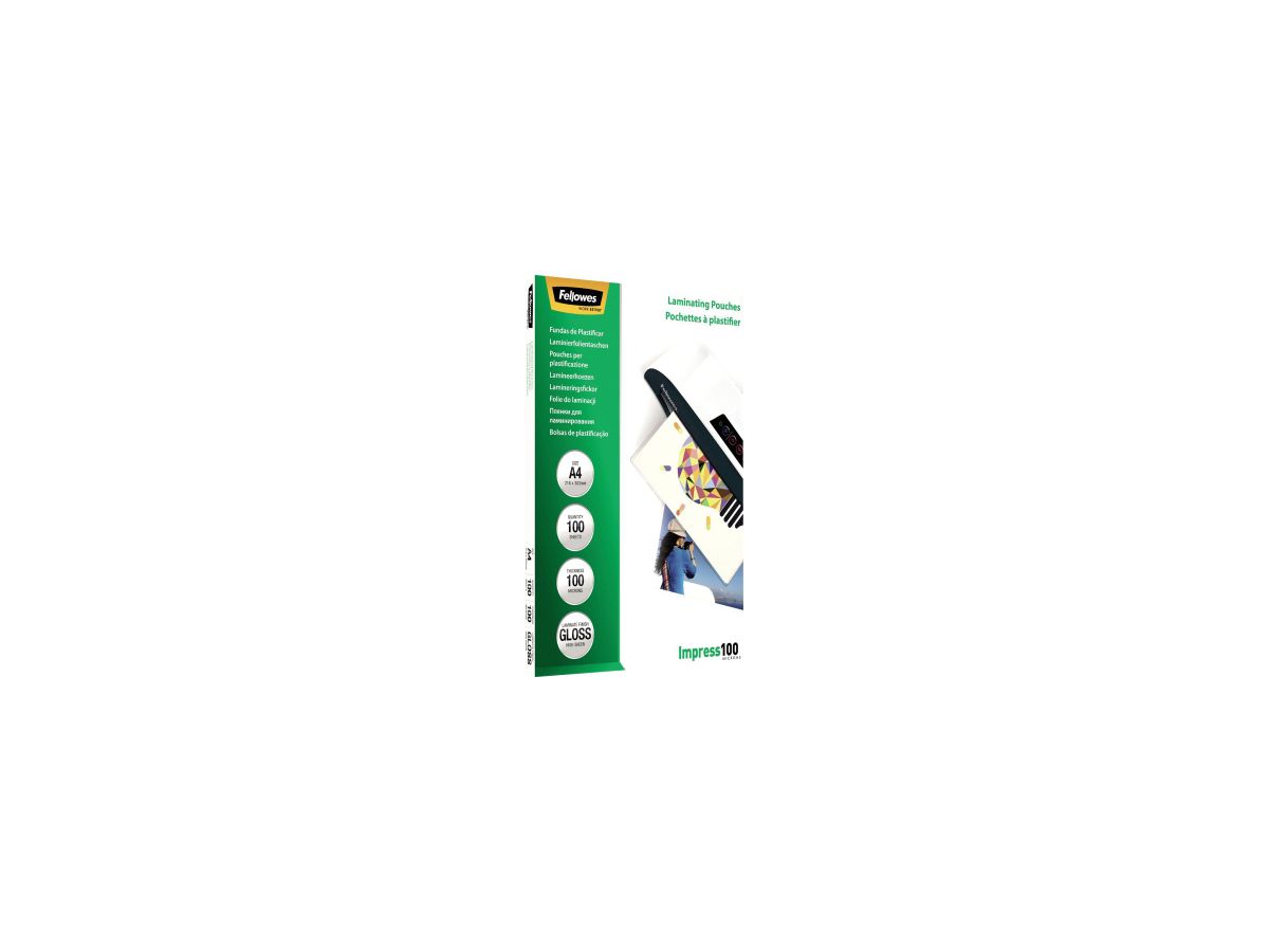 Fellowes Laminierfolie Impress 100 5351111 DIN A4 tr 100 St./Pack.