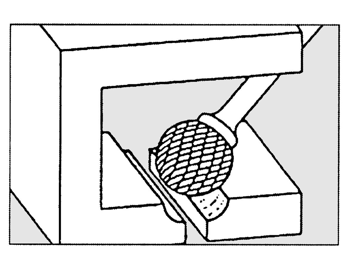 Frässtift HM kugelförmig 1210 Alu 6mm