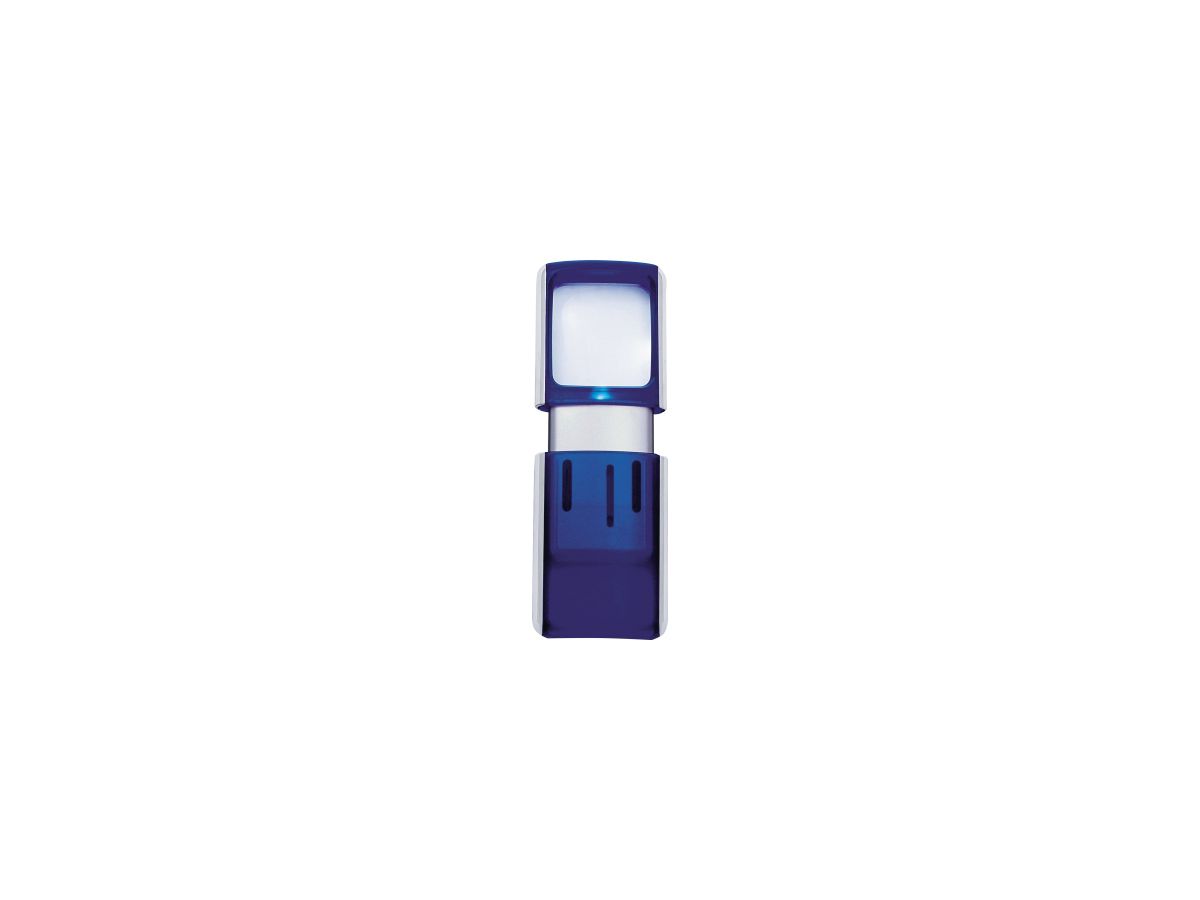 WEDO Lupe 2717503 4,7x11,8x1,4cm LED blau +Batterien