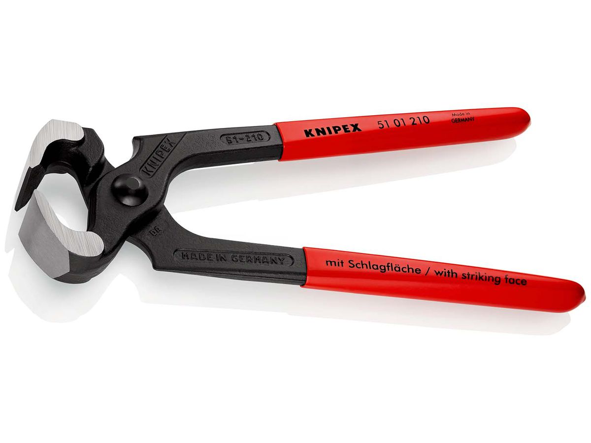 KNIPEX 51 01 210 Hammerzange schwarz atramentiert 210 mm