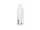 JN Men's Workwear Fleece Jacket JN842 100%PES, white/carbon, Größe 5XL