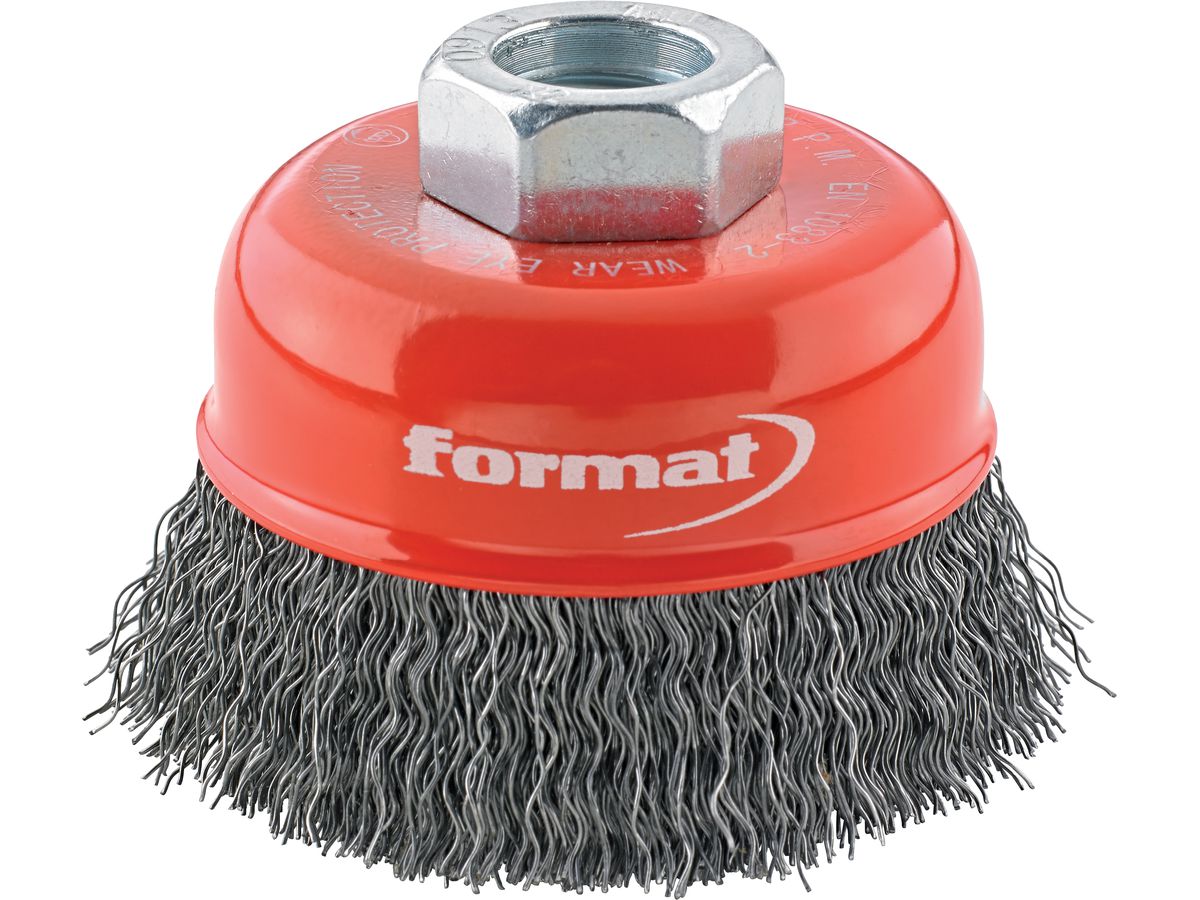 FORMAT Topfbürste Stahldraht gewellt