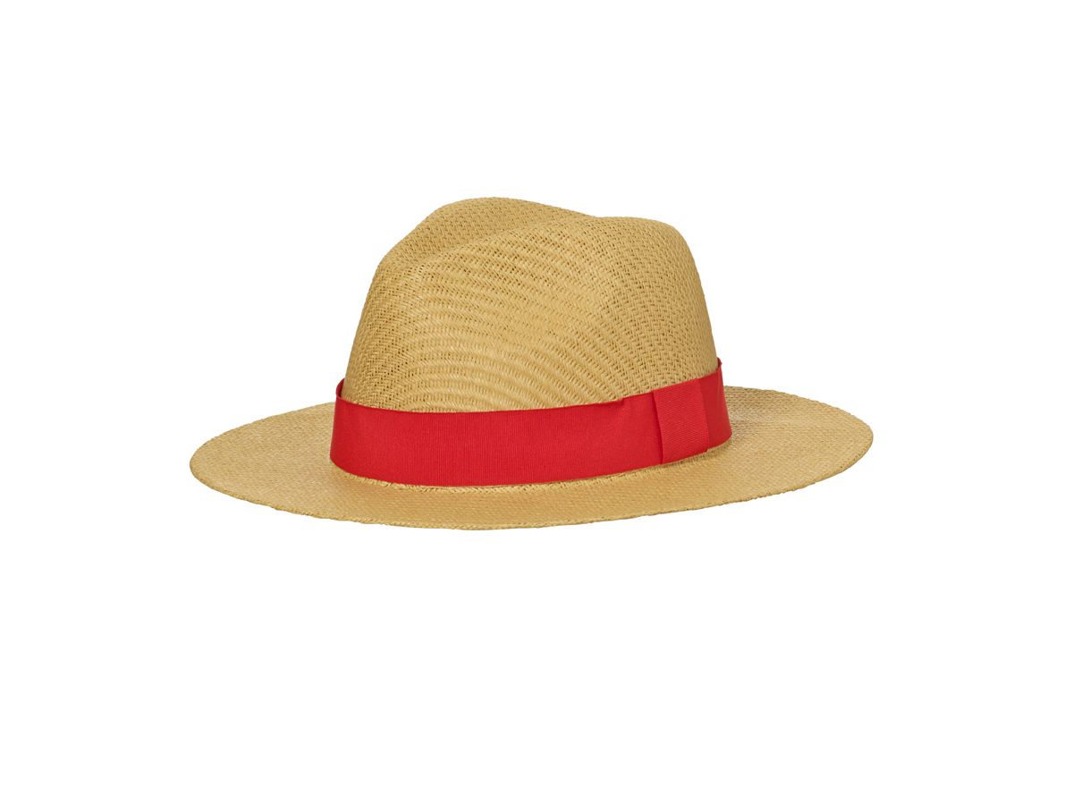 mb Traveller Hat MB6599 100%PAPIER, straw/red, Größe S/M