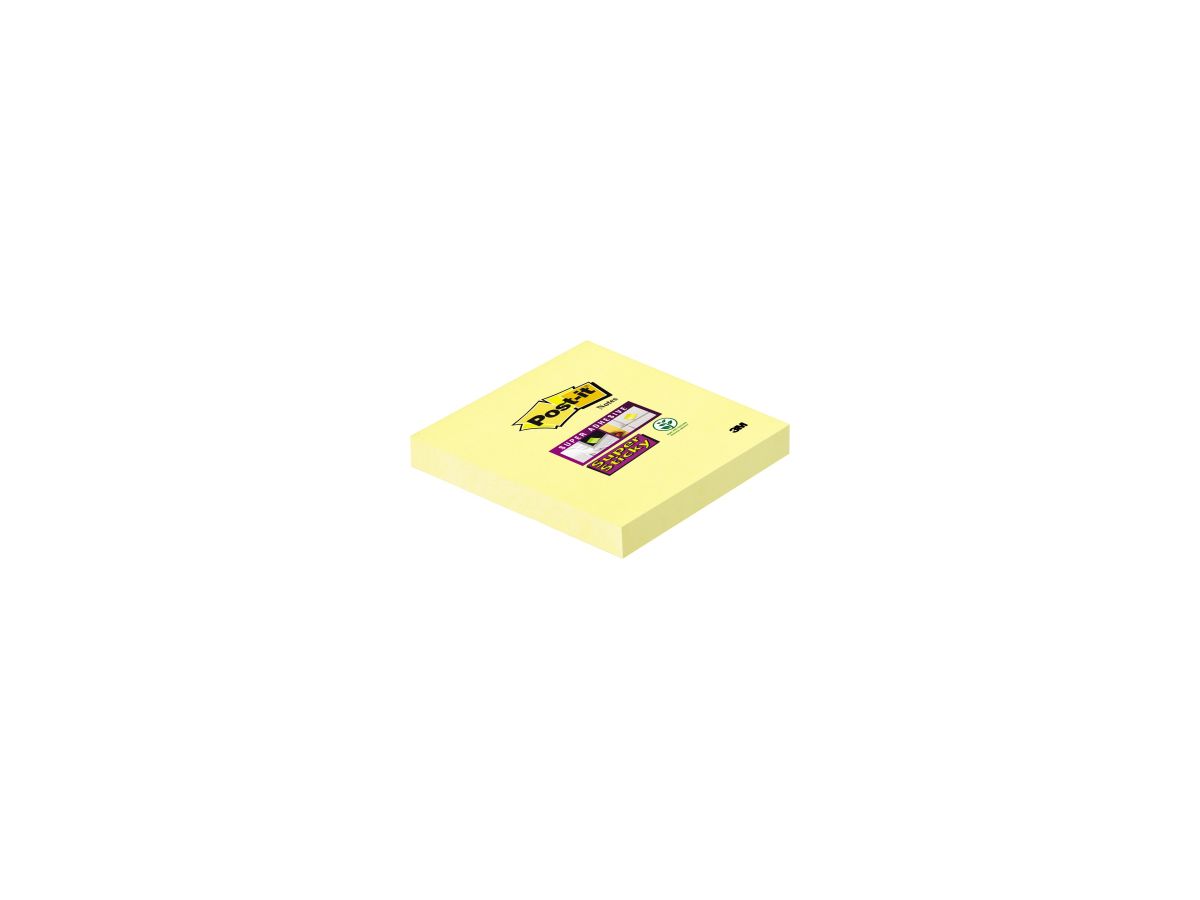 Post-it Haftnotiz Super Sticky 65412SY 76x76mm 90Bl gelb