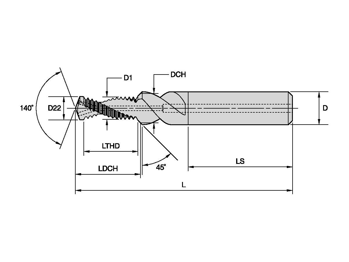 KENNAMETAL TM731 . Metric . Through Cool