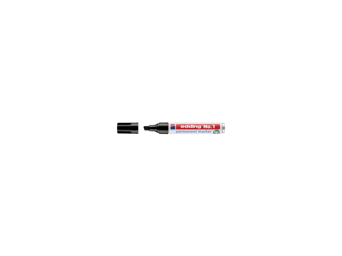 Permanent marker no. 1 Black Edding