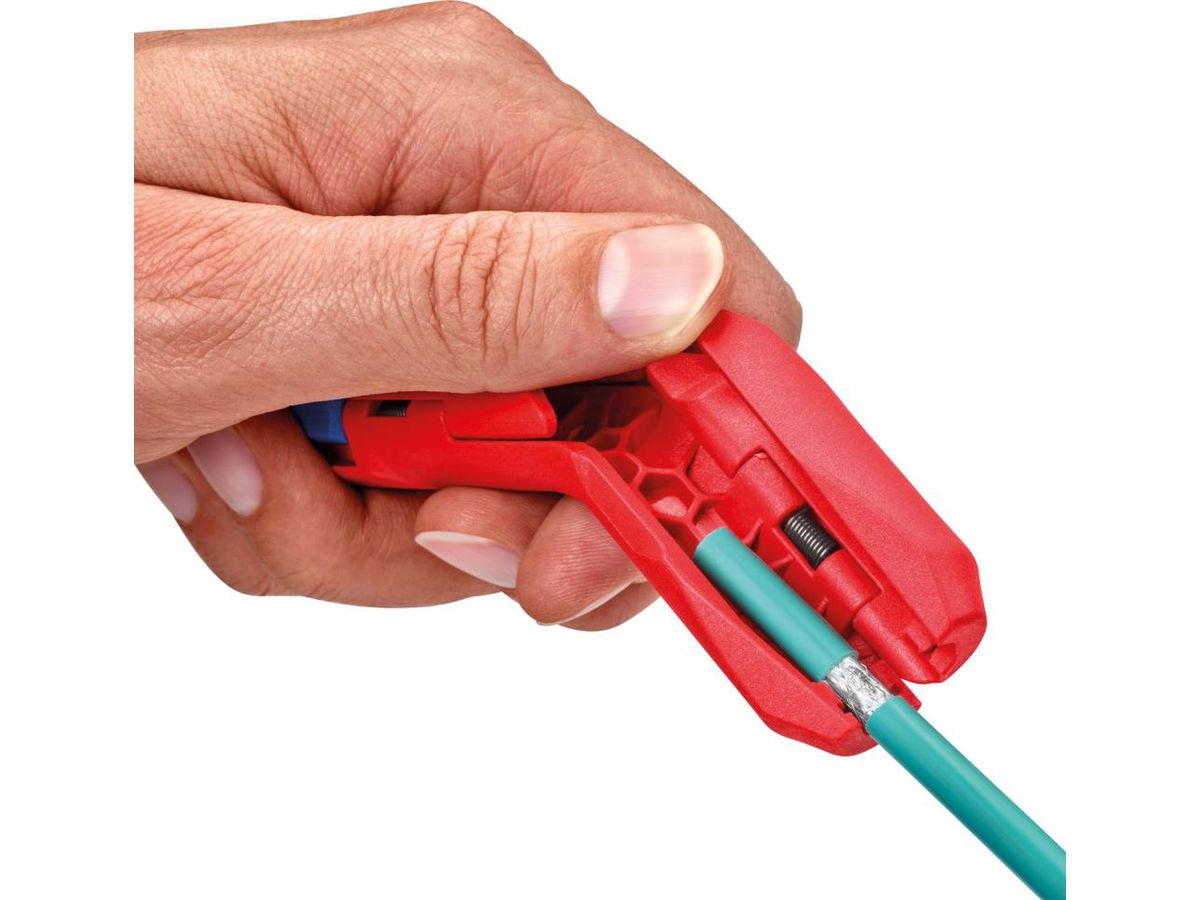 Knipex Ergo Strip Abmantelungswerkzeug für Linkshänder , 16 95 02 SB