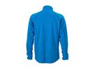 JN Mens Structure Fleece Jacket JN597 100%PES, aqua/navy, Größe S