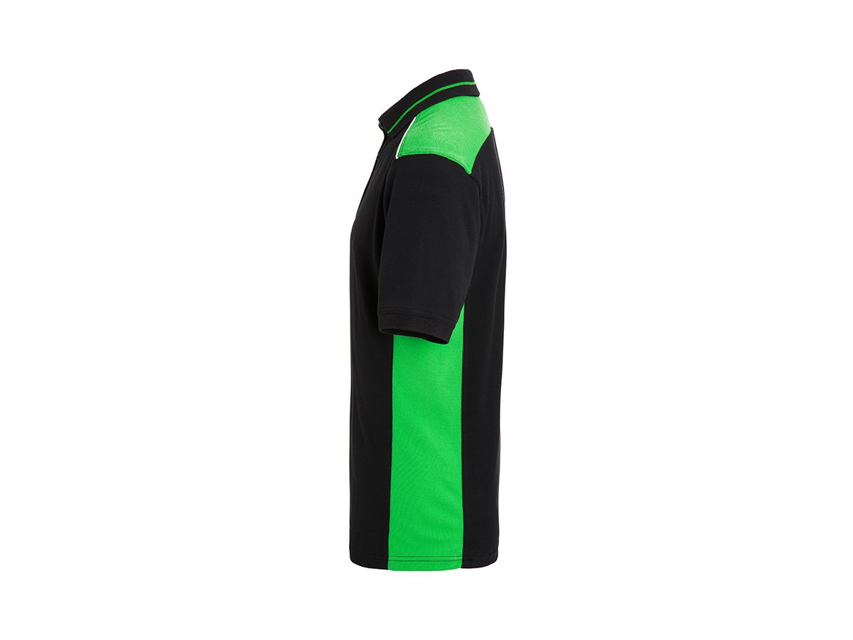 JN858 Men's Workwear Polo-Level 2 black/lime-green Gr. L