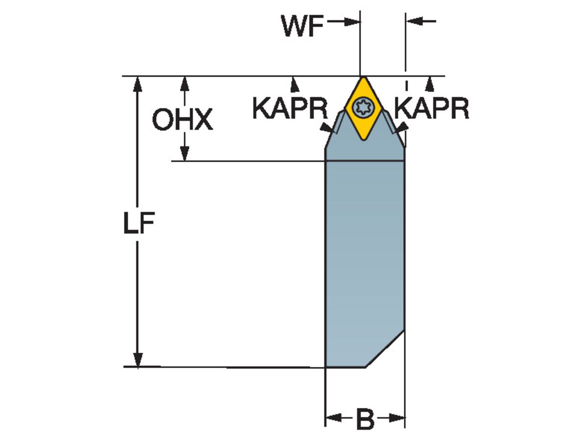 COROMANT CoroTurn 107 QS Schaftwerkzeug zum Drehen QS-SDNCN1212E11