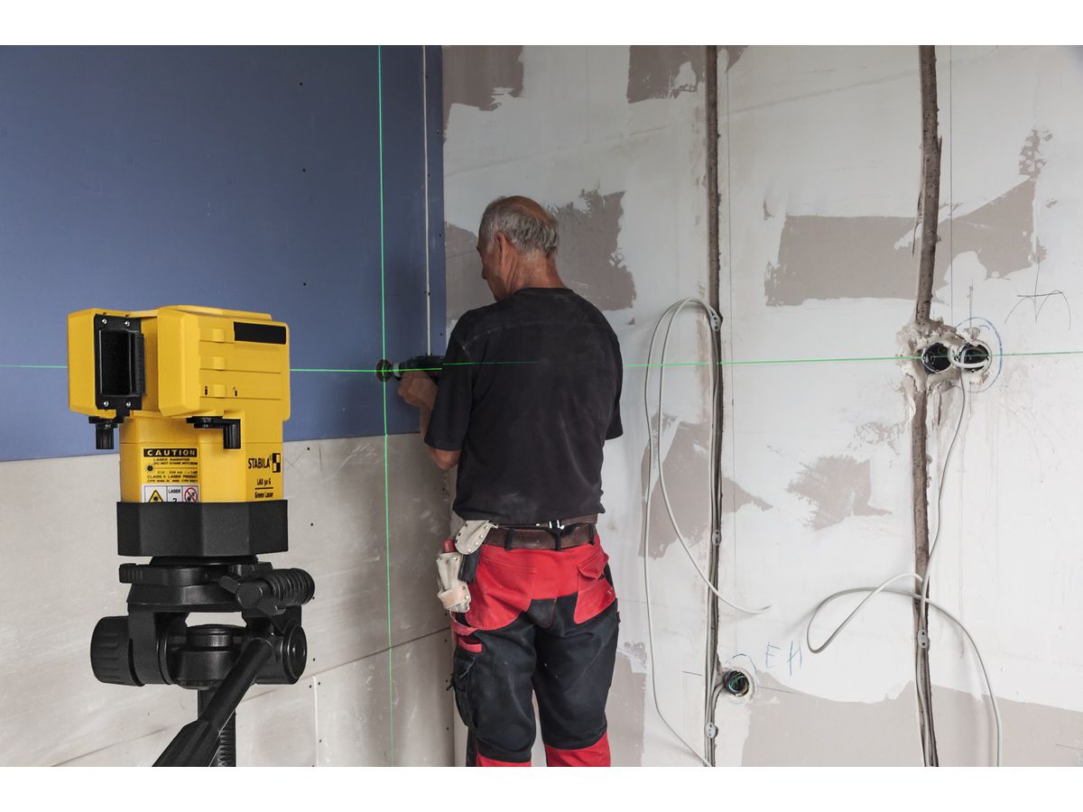 STABILA Kreuzlinien-Laser LAX 50G inkl. Mehrzweckplattf. In Tasche