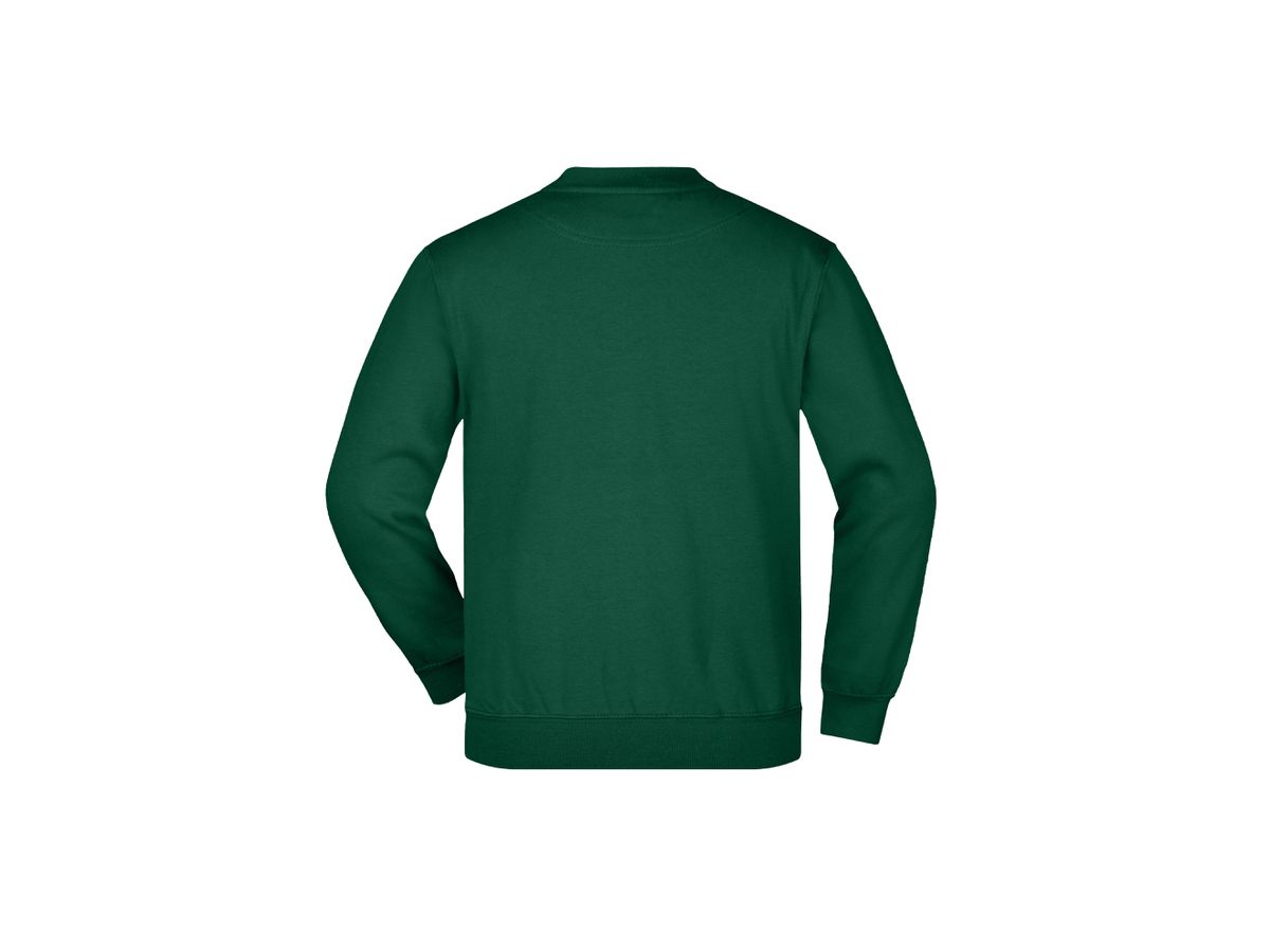 JN Round-Sweat Heavy Junior JN040K 80%BW/20%PES, dark-green, Größe S