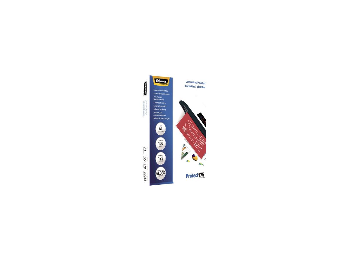 Fellowes Laminierfolie Protect 175 5308703 DIN A4 tr 100 St./Pack.