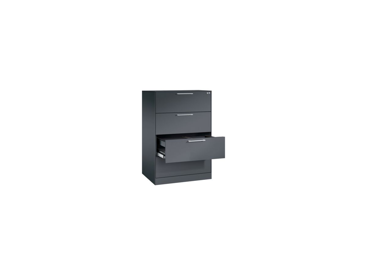 C+P Hängeregistraturschrank Asisto 146223412S10071 A4 2bahnig sgr/sgr