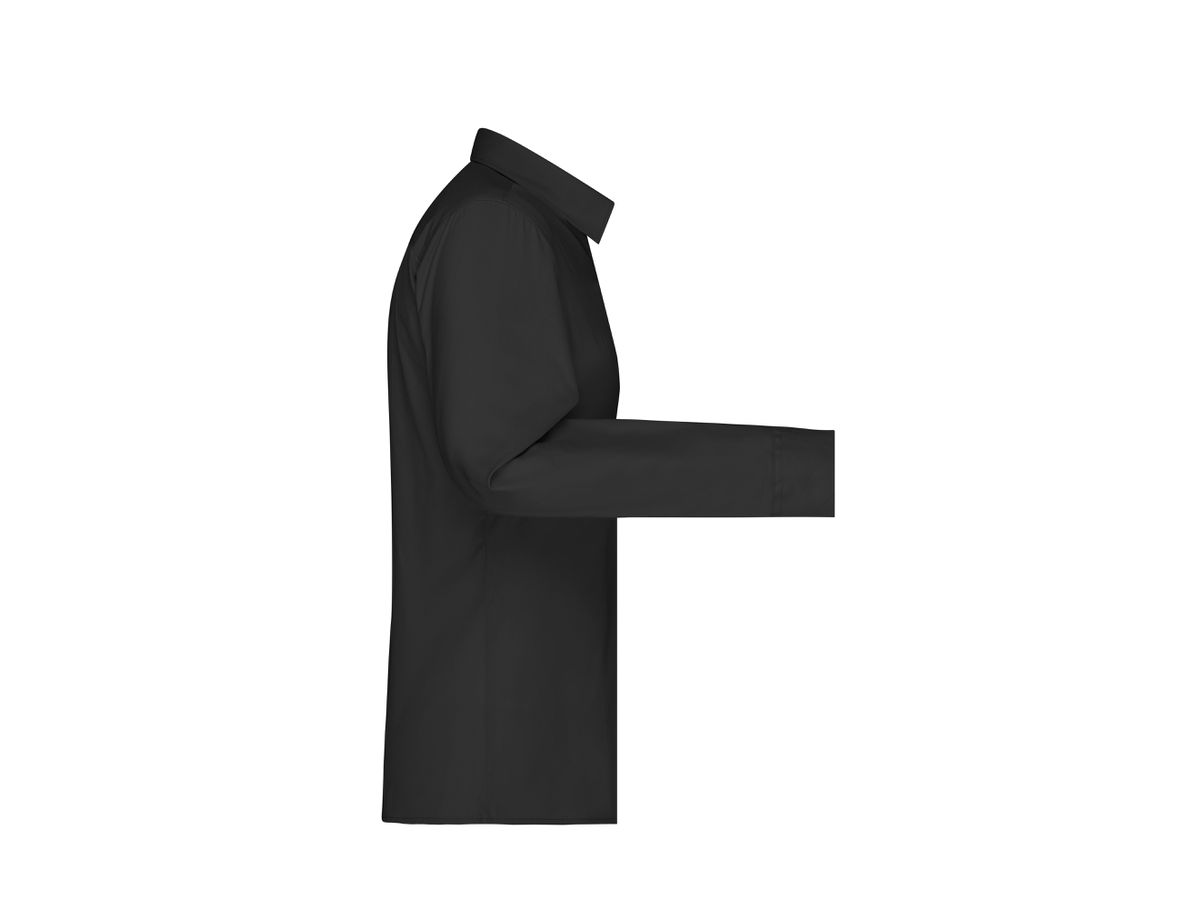 JN Ladies' Shirt Longsleeve Poplin JN677 black, Größe M