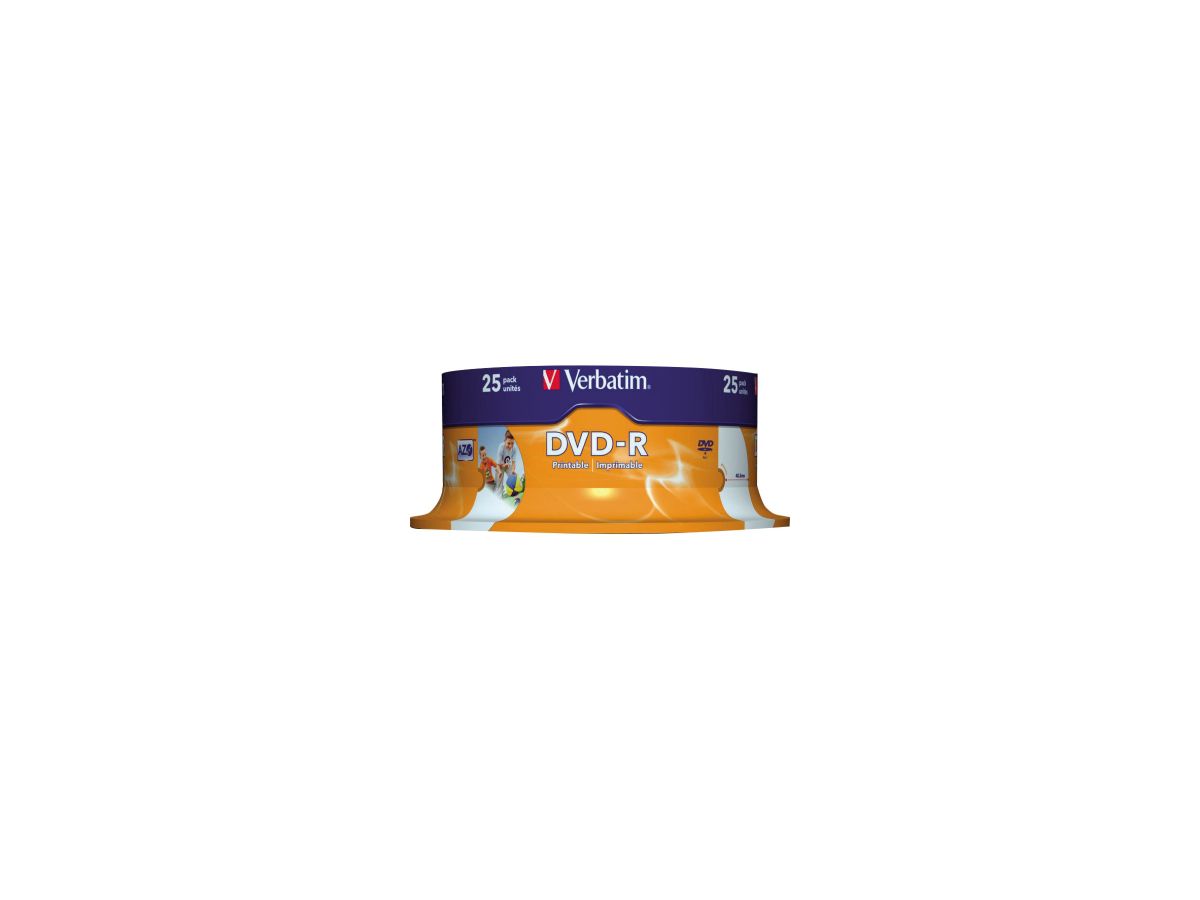 Verbatim DVD-R 43538 16x 4,7GB 120Min. Spindel 25 St./Pack.