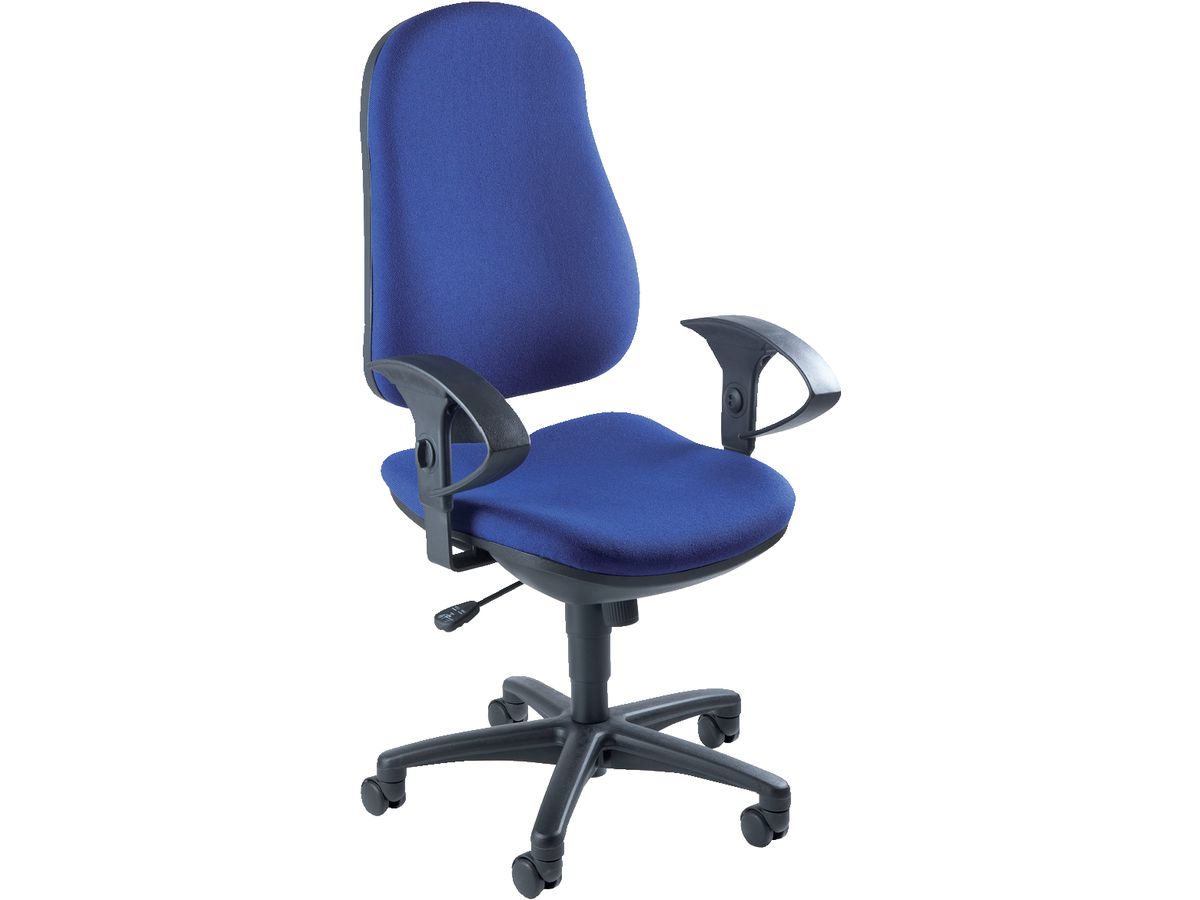 Drehstuhl Support Synchro royalblau