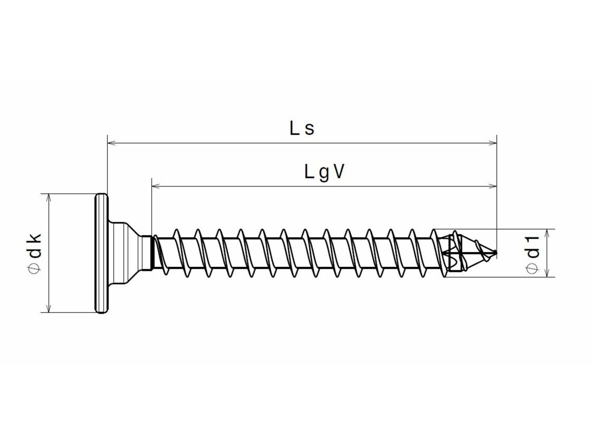SPAX Rückwandkopf ohne Linse T-STAR+