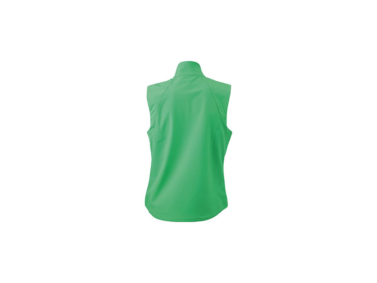 JN Ladies Softshell Vest JN1023 90%PES/10%EL, green, Größe XL