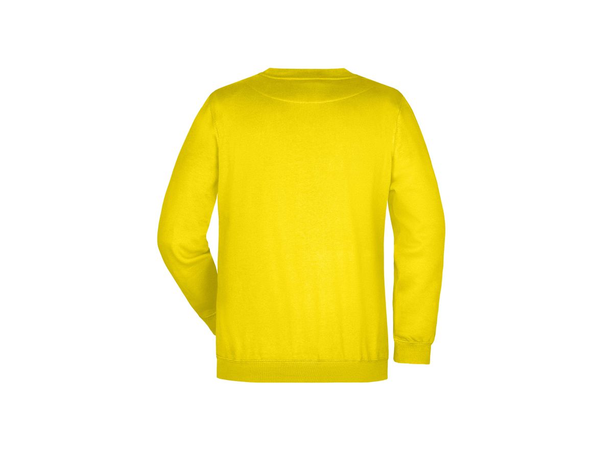 JN Round-Sweat Heavy JN040 80%BW/20%PES, sun-yellow, Größe 3XL