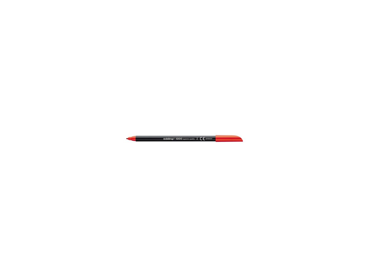 edding Faserschreiber 1200 color pen 4-1200002 0,5-1mm rot