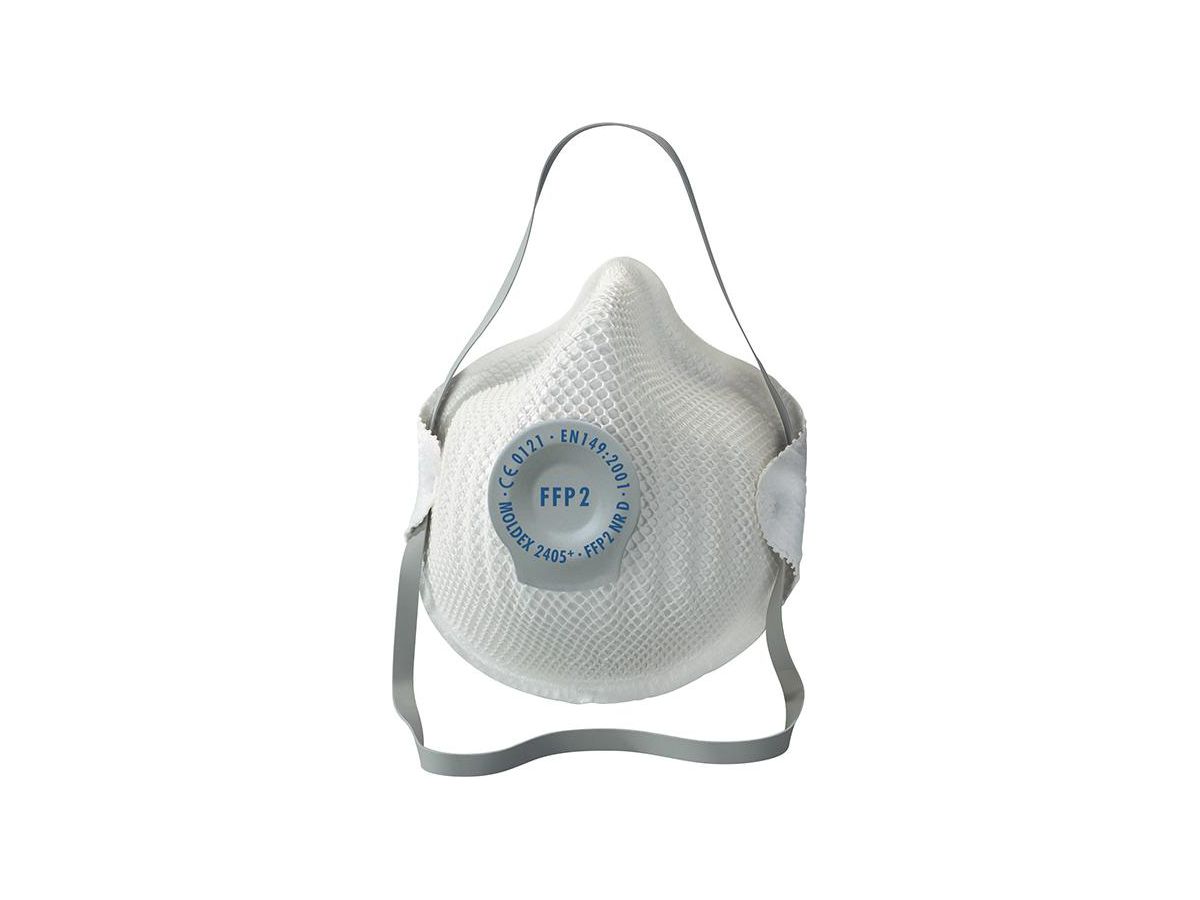 MOLDEX Atemschutzmaske 2405 FFP2 NR D mit Klimaventil, der Klassiker