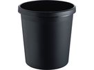 helit Papierkorb H6105895  31x32cm 18l rund Kunststoff schwarz