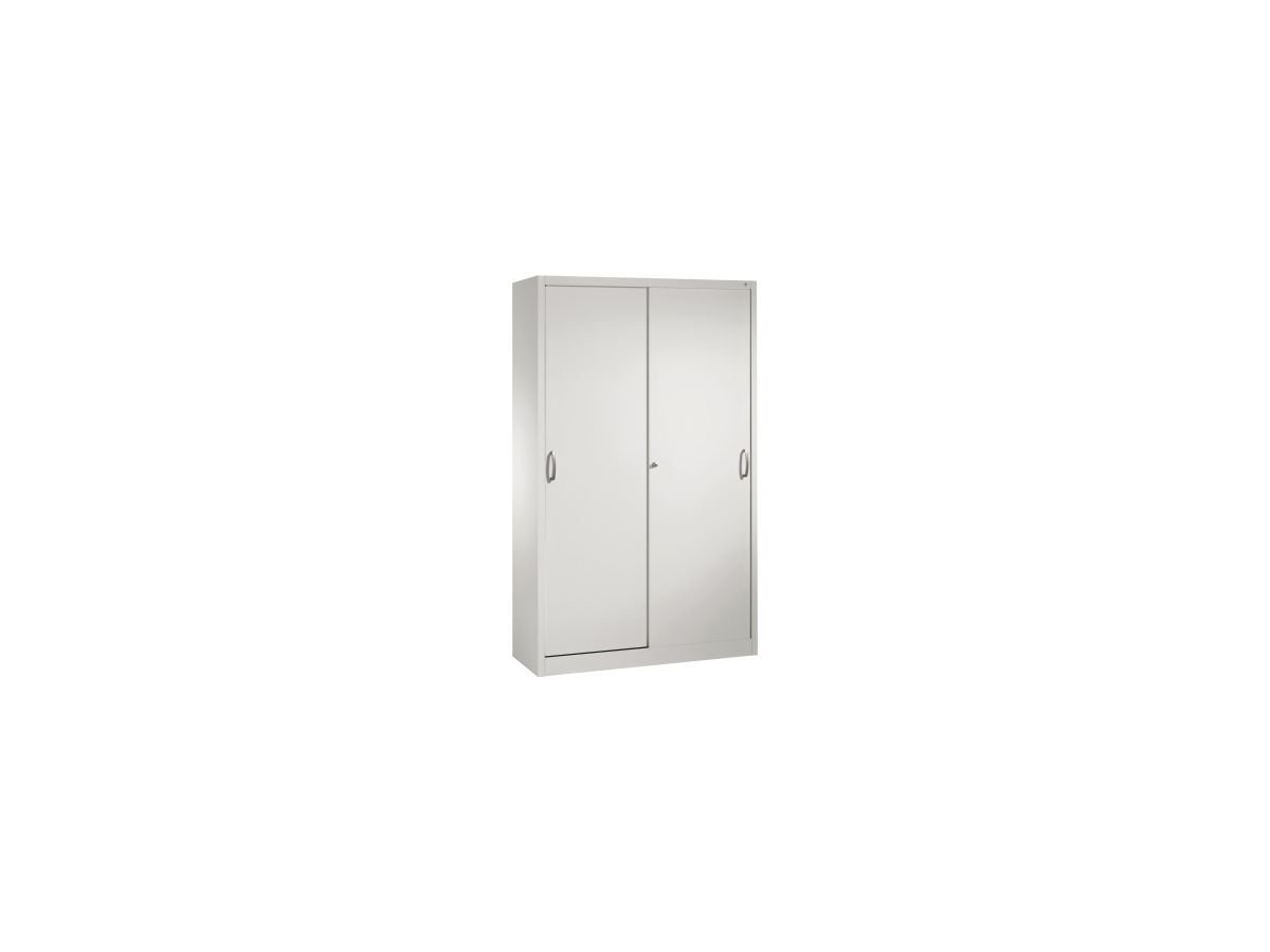 C+P Schiebetürenschrank 1950x1200x500mm, 7035, 4 Böden