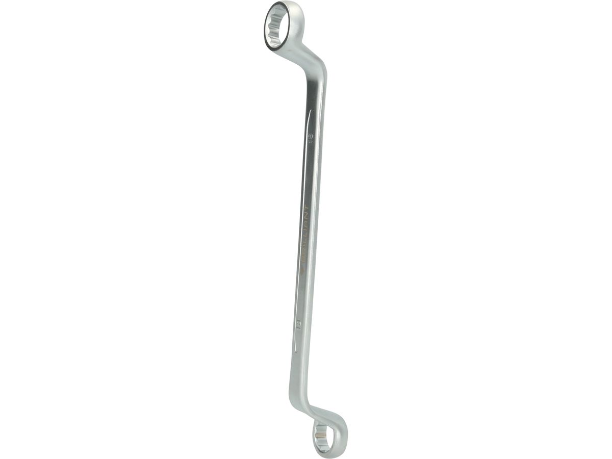 BRILLIANT TOOLS Doppel-Ringschlüssel, gekröpft, 18x19mm