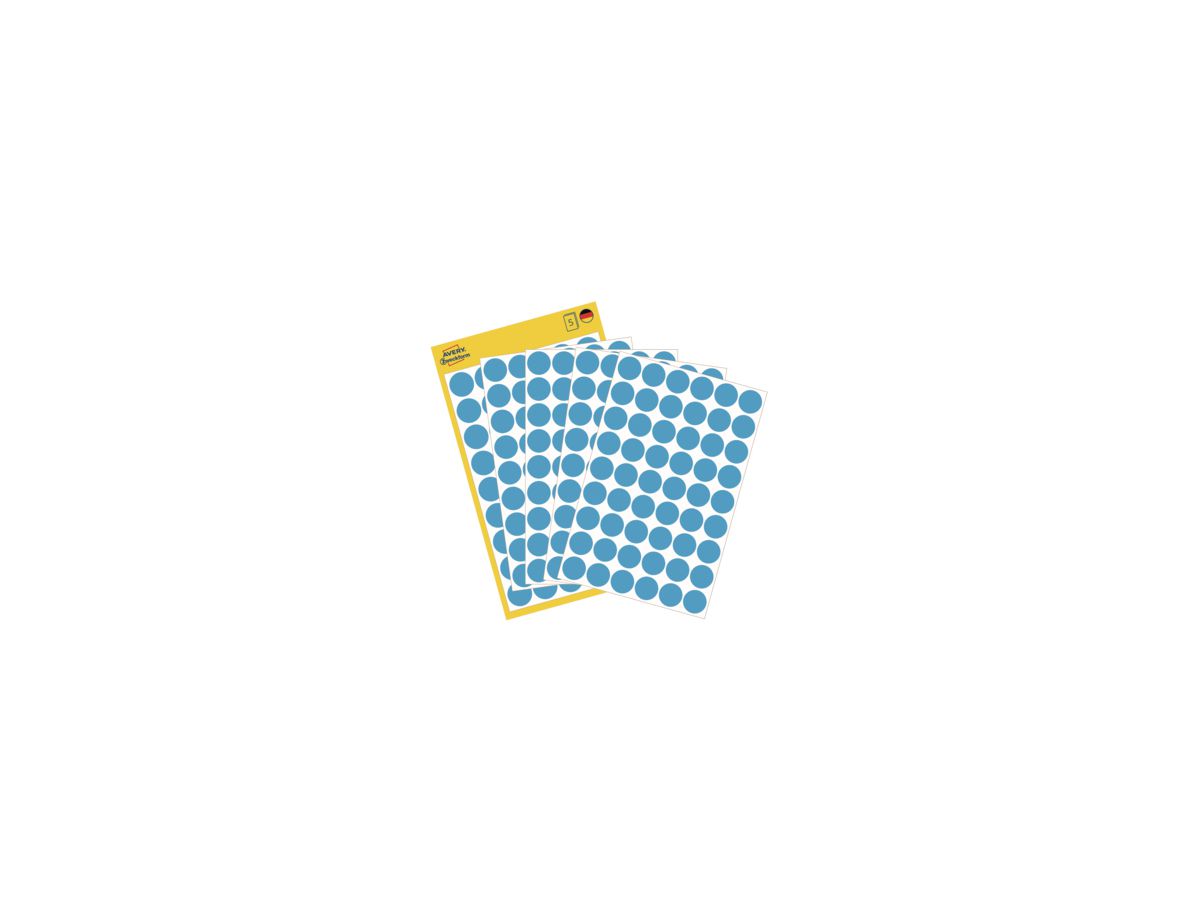 Avery Zweckform Markierungspunkt 3142 12mm blau 270 St./Pack.