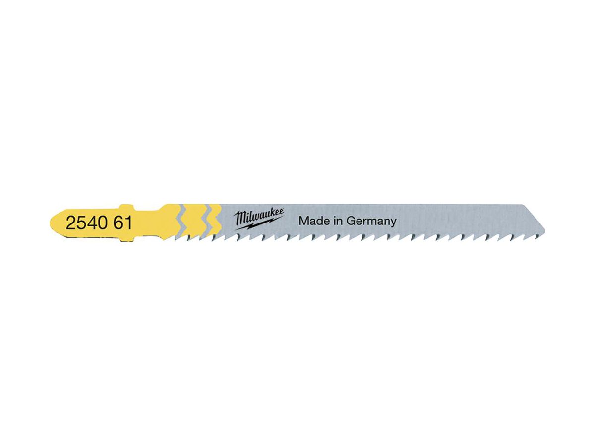 MILWAUKEE Stichsägeblatt T101B 75 x 2,5 mm Holz splitterfreie Schnitte
