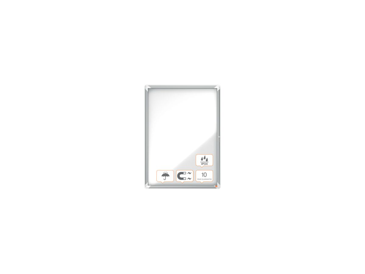 Nobo Schaukasten 1902580 75,2x100x4,5cm 9xDIN A4 ws/si