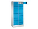 C+P Laptopschrank, ohne Elektrifizierung 1800x810x500mm, 7035/5012, 2x10 Fächer