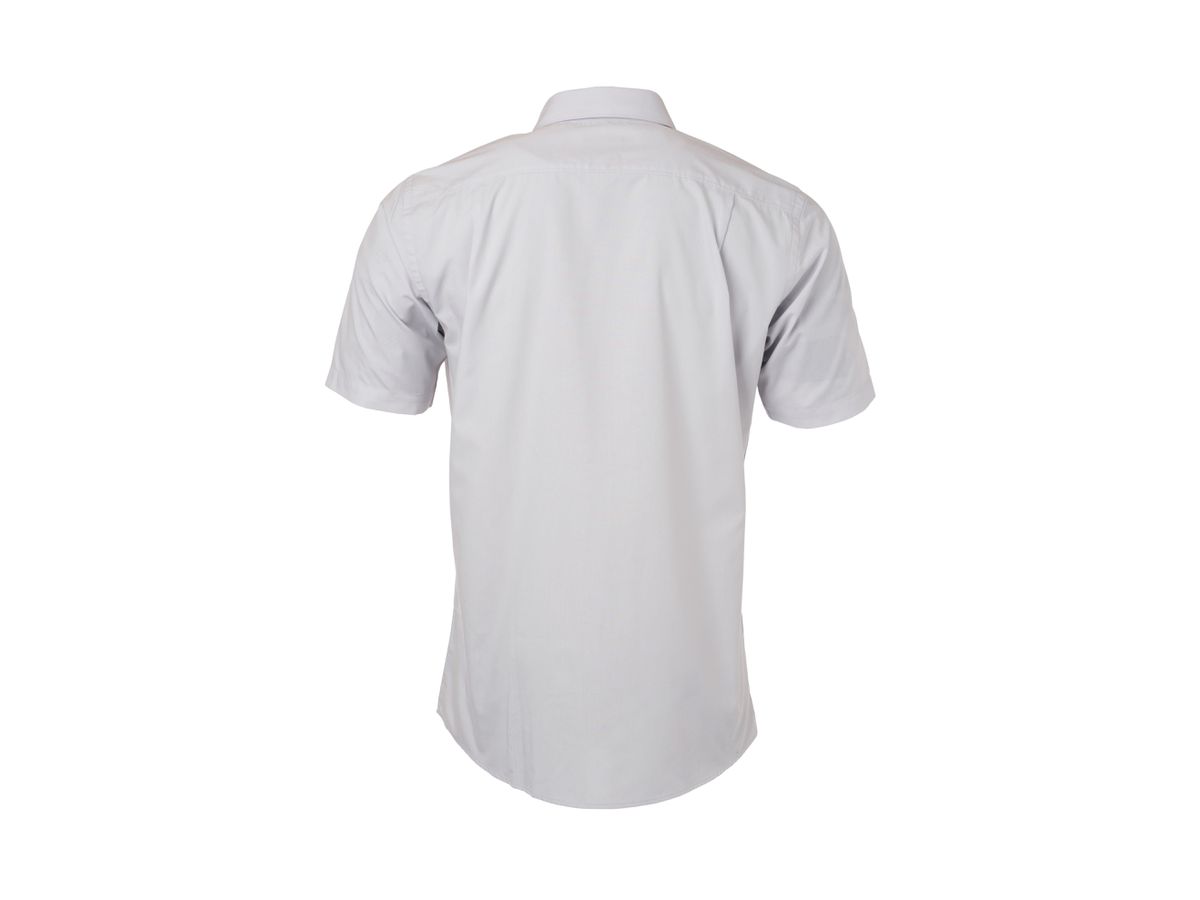 JN Men's Shirt Shortsleeve Poplin JN680 light-grey, Größe 3XL