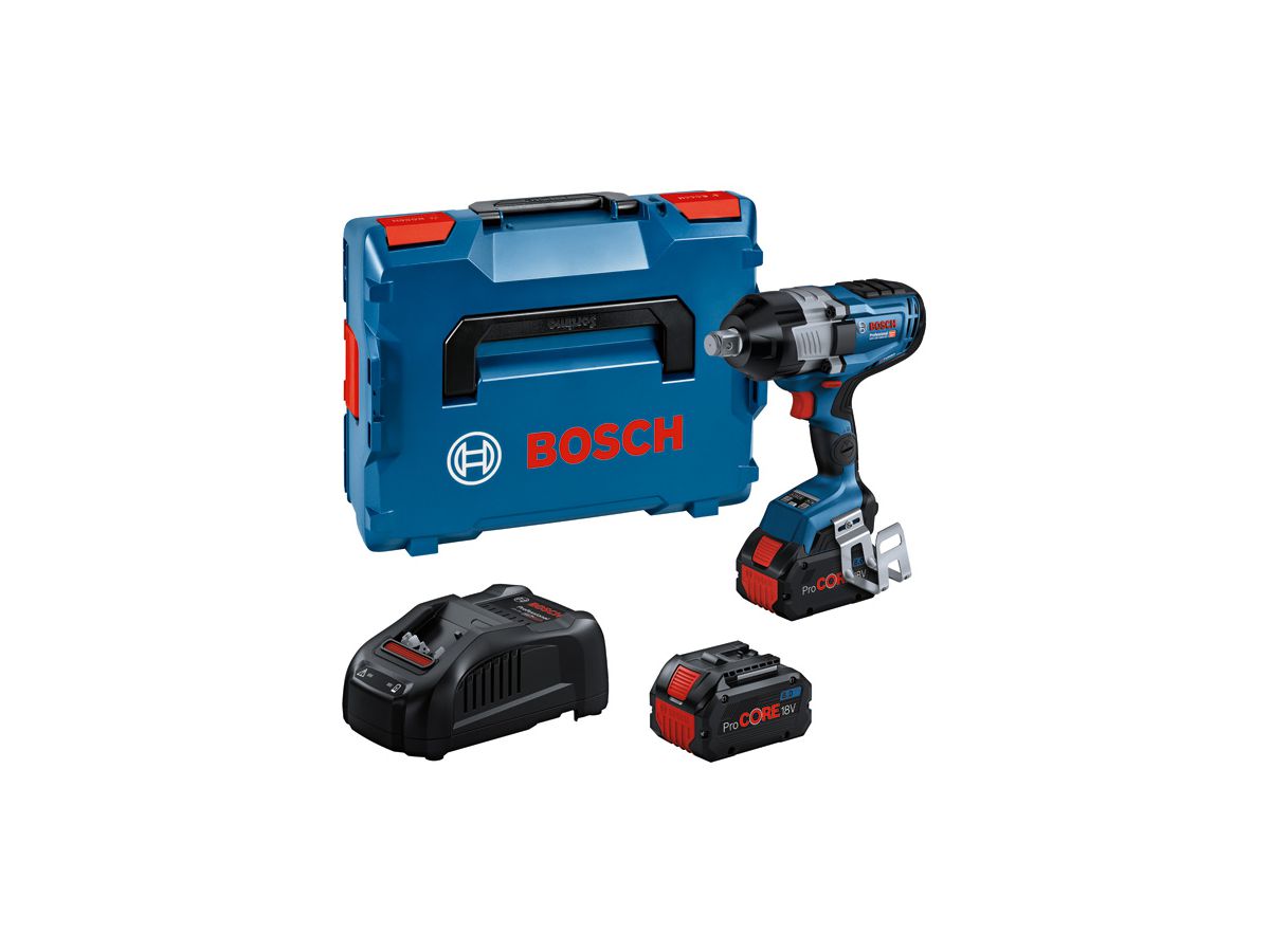 BOSCH Akku-Schlagschrauber GDS18V-1600HC, 2x8,0 Ah, Ladeger, L-BOXX