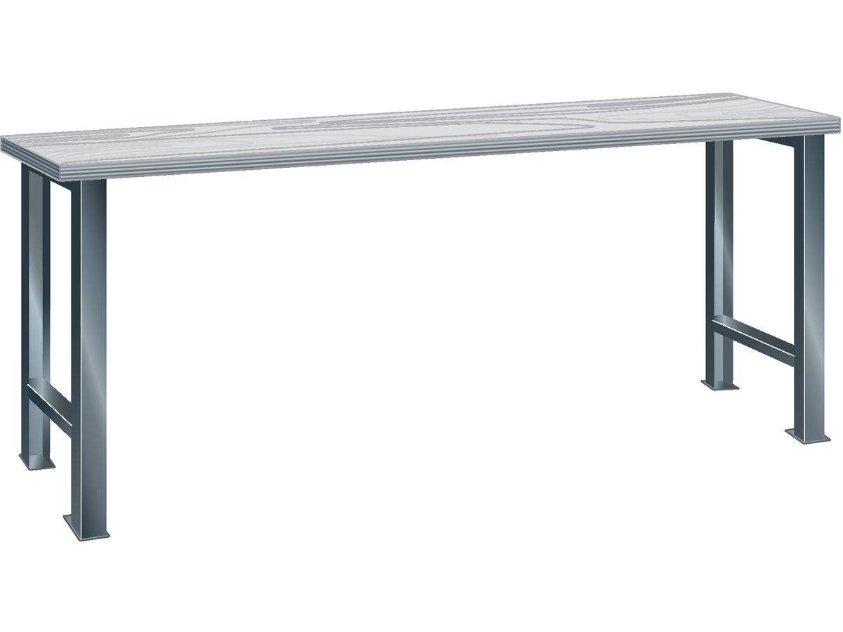 LISTA Werkbank Multiplex J grau 2000x700x840 RAL7035