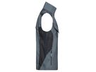 JN Workwear Vest JN822 65%PES/35%BW, carbon/black, Größe 4XL