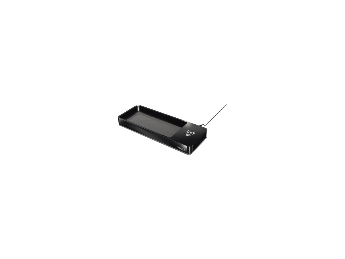 Leitz Stifteschale Duo Colour 53650095 Qi-Ladegerät schwarz