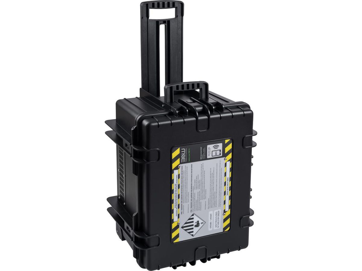 B&W Akkutransportkoffer battery.case schwarz Akkubel. 16,0kg B660xT490xH335mm