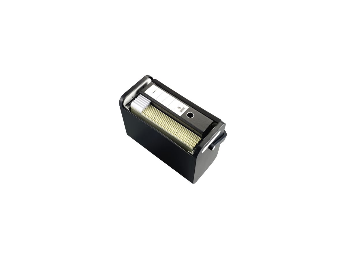 helit Hängebox H6110195 DIN A4 max. 25Mappen PS schwarz