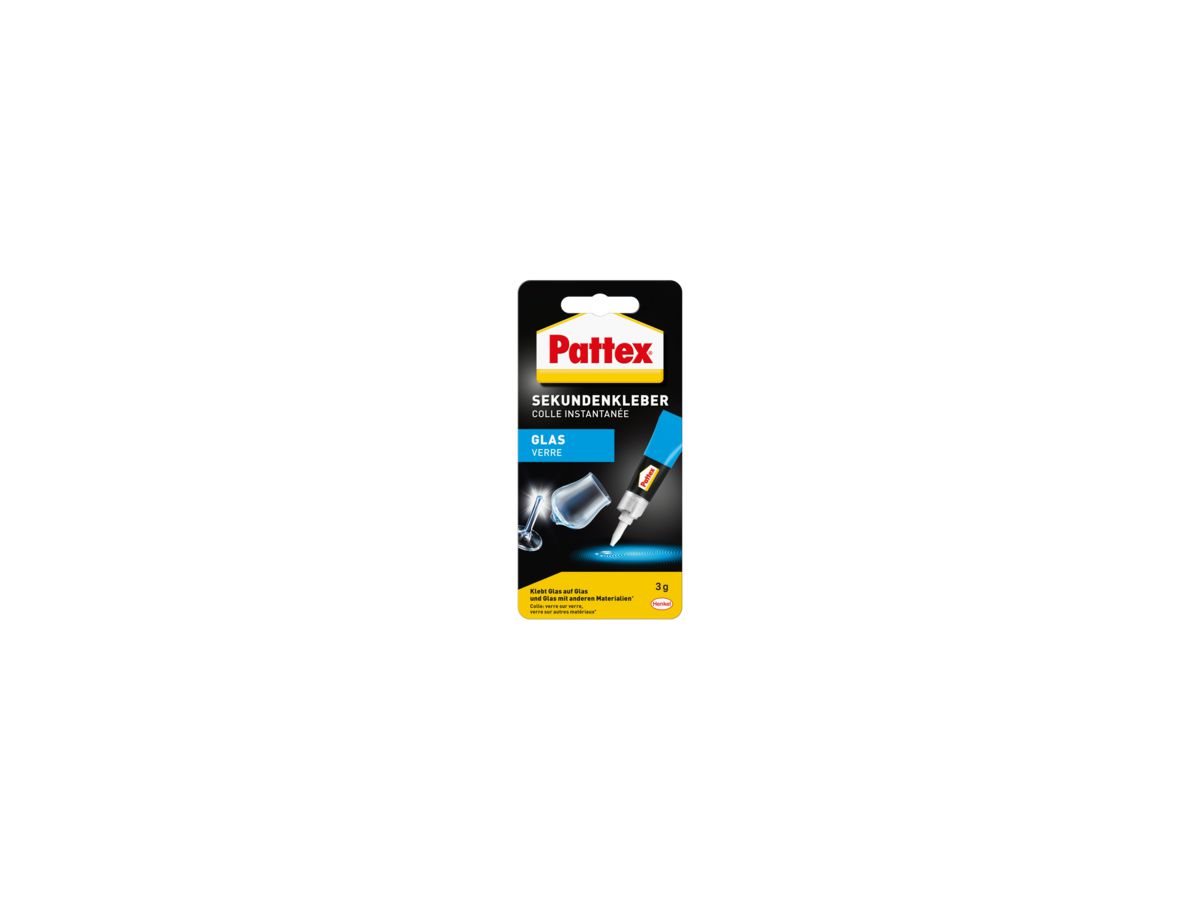 PATTEX Sekundenkleber Glas flüssig 3g
