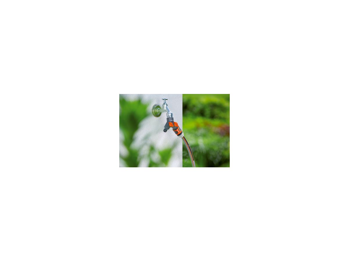 GARDENA 2-Wege Ventil für Wasserhahn mit G3/4 Gewinde, 4078500093804