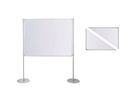 Ultradex Stellwand 749308 200x120cm beids. Whiteboard Tellerfuß weiß