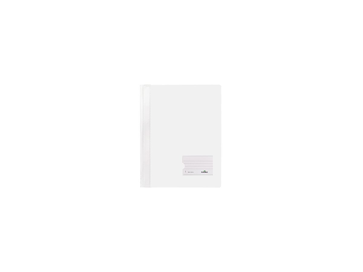 DURABLE Schnellhefter DURALUX 268002 DIN A4 Hartfolie weiß