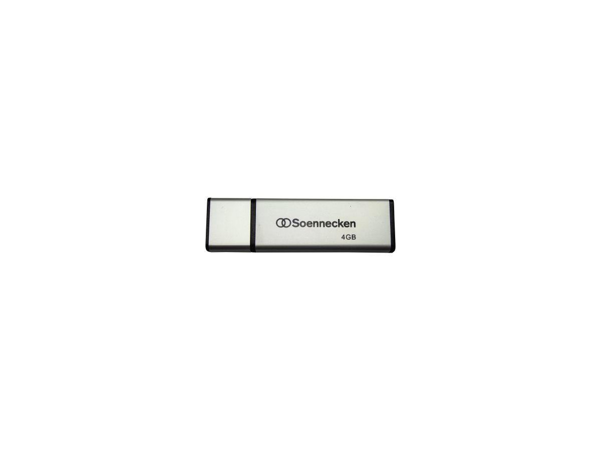 Soennecken USB-Stick 71616 2.0 4GB schwarz/silber
