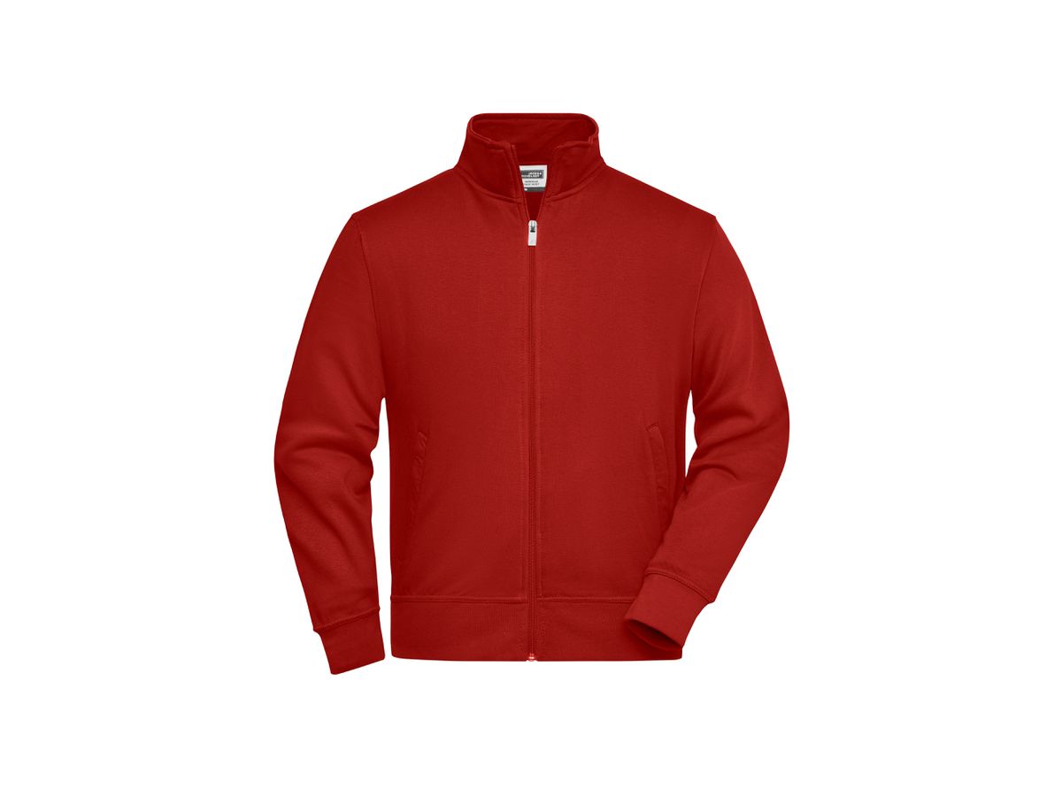 JN Workwear Sweat Jacket JN836 70%BW/30%PES, wine, Größe S